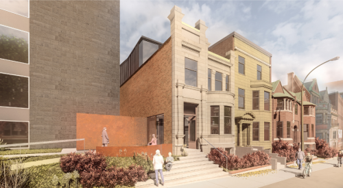 Rendering of the facades of Sylvan Adams Sports Science Institute