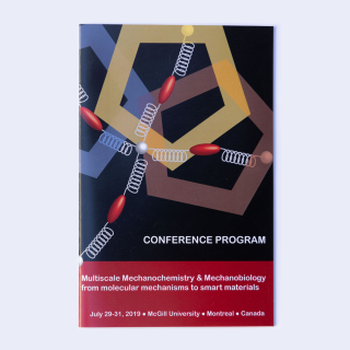 Example of a booklet printed by Printing Services. Booklet with the a conference program