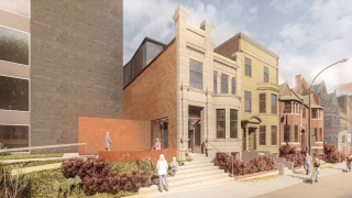 Rendering of the front of the new SASSI project on Pine Avenue