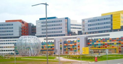MUHC Hospital from a distance