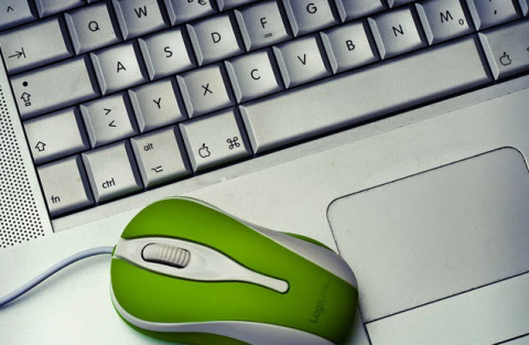 laptop and mouse