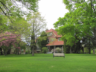 Harrison House view from Lakeshore Rd entrance