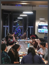 Students and Faculty at the First Peoples’ House Welcome Ceremony