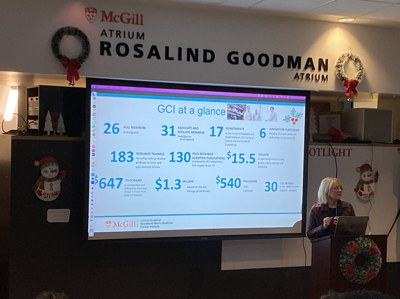 Morag Park talks about the GCI at a Glance