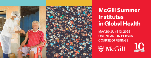 Flyer for the 2025 McGill Summer Institutes in Global Health