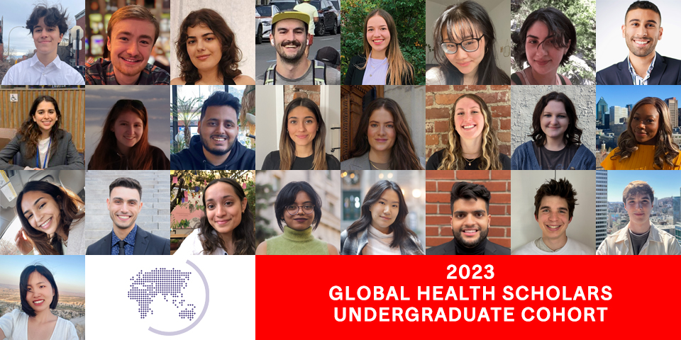 Mosaic of the 2023 Undergraduate Global Health Scholars