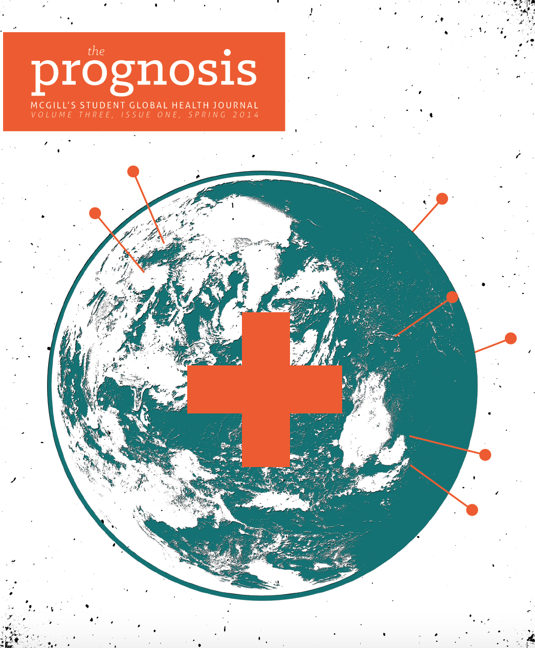 The Prognosis volume 3 cover image: a drawing of Earth with an orange medical cross and randomly place acupuncture needles