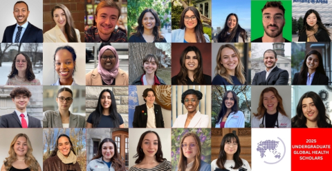 mosaic of the 2025 Global Health Scholars cohort