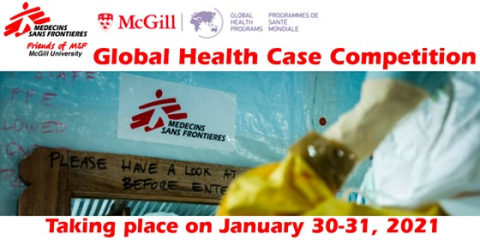 McGill Friends of MSF Global Health Case Competition Flyer