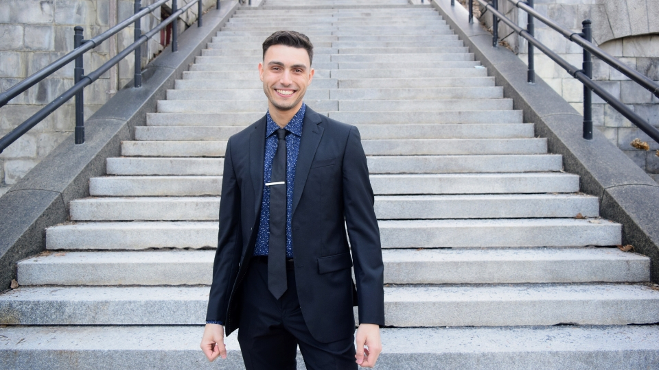 Portrait of 2023 Undergraduate Global Health Scholar Omar Idrissi