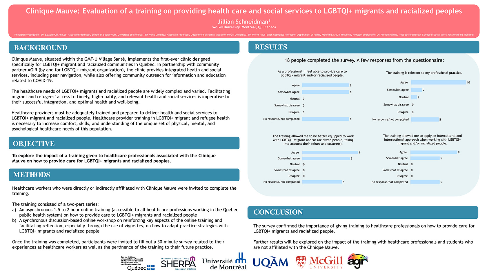 Overview of Jillian Schneidman's Global Health Night poster