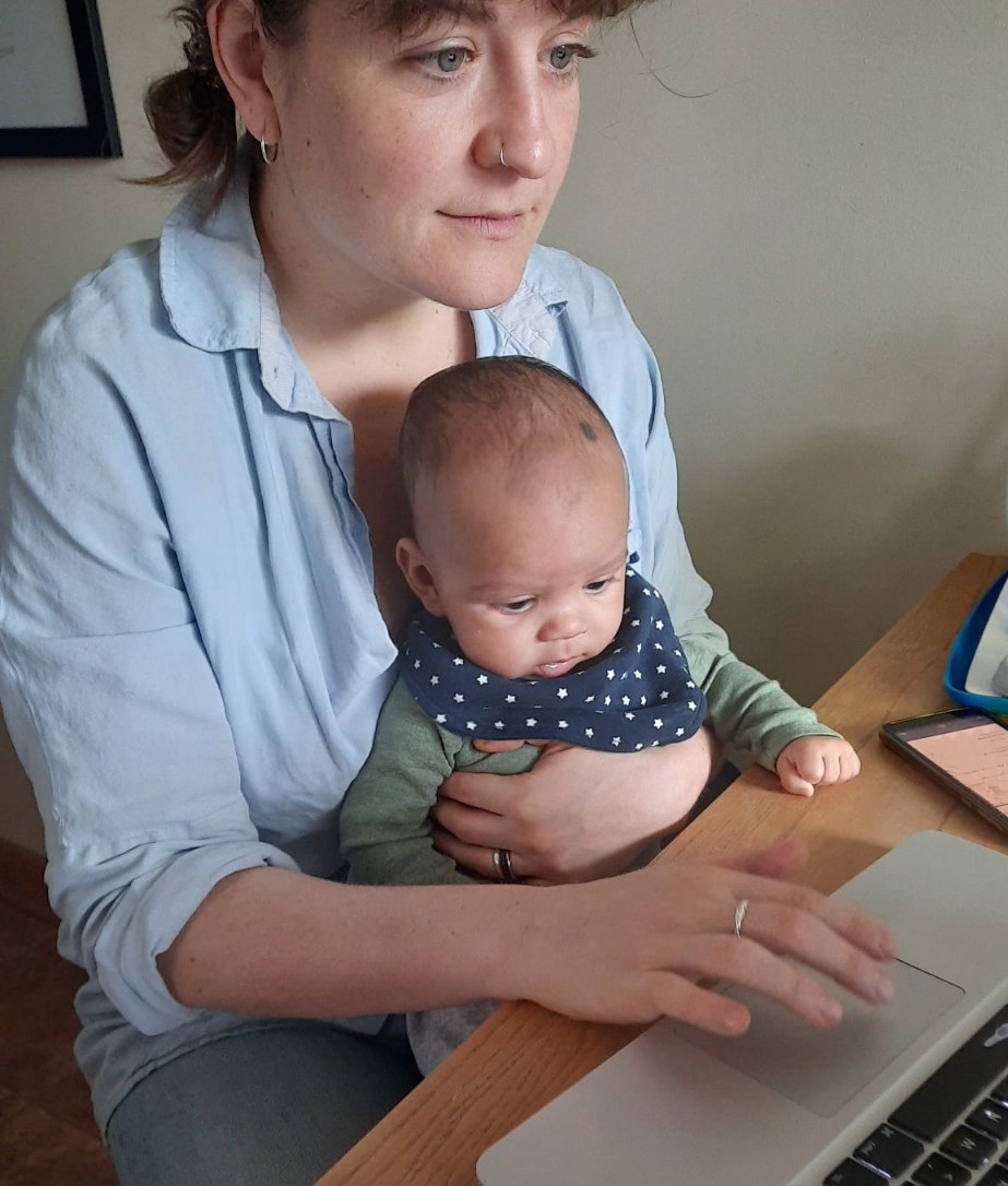 Lucie Robathan and son, PhD student, School of Religious Studies