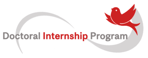 Logo for the Doctoral Internship Program. A red martlet flying over the title.