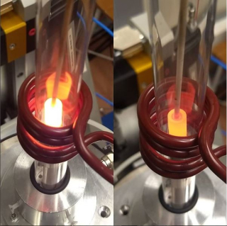 The furnace and oxygen fugacity control system at Elettra synchrotron