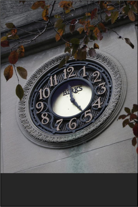 Clock on the Roddick Gates