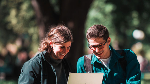 Students on main Campus