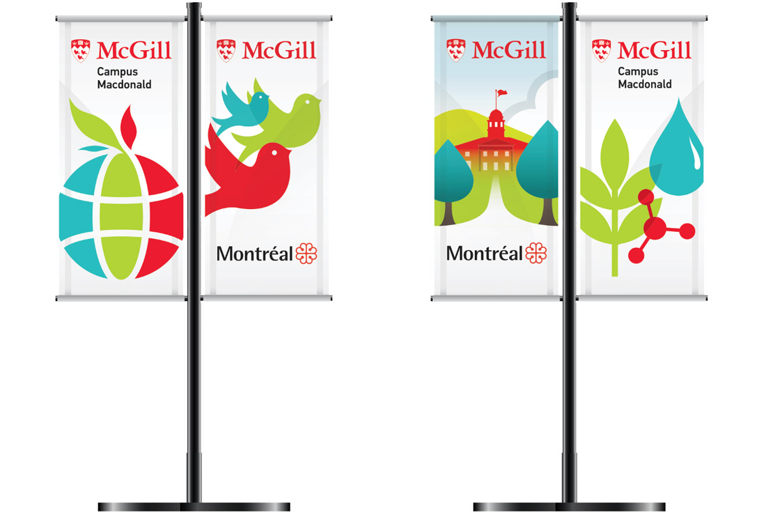 Macdonald Campus Lamp post banners