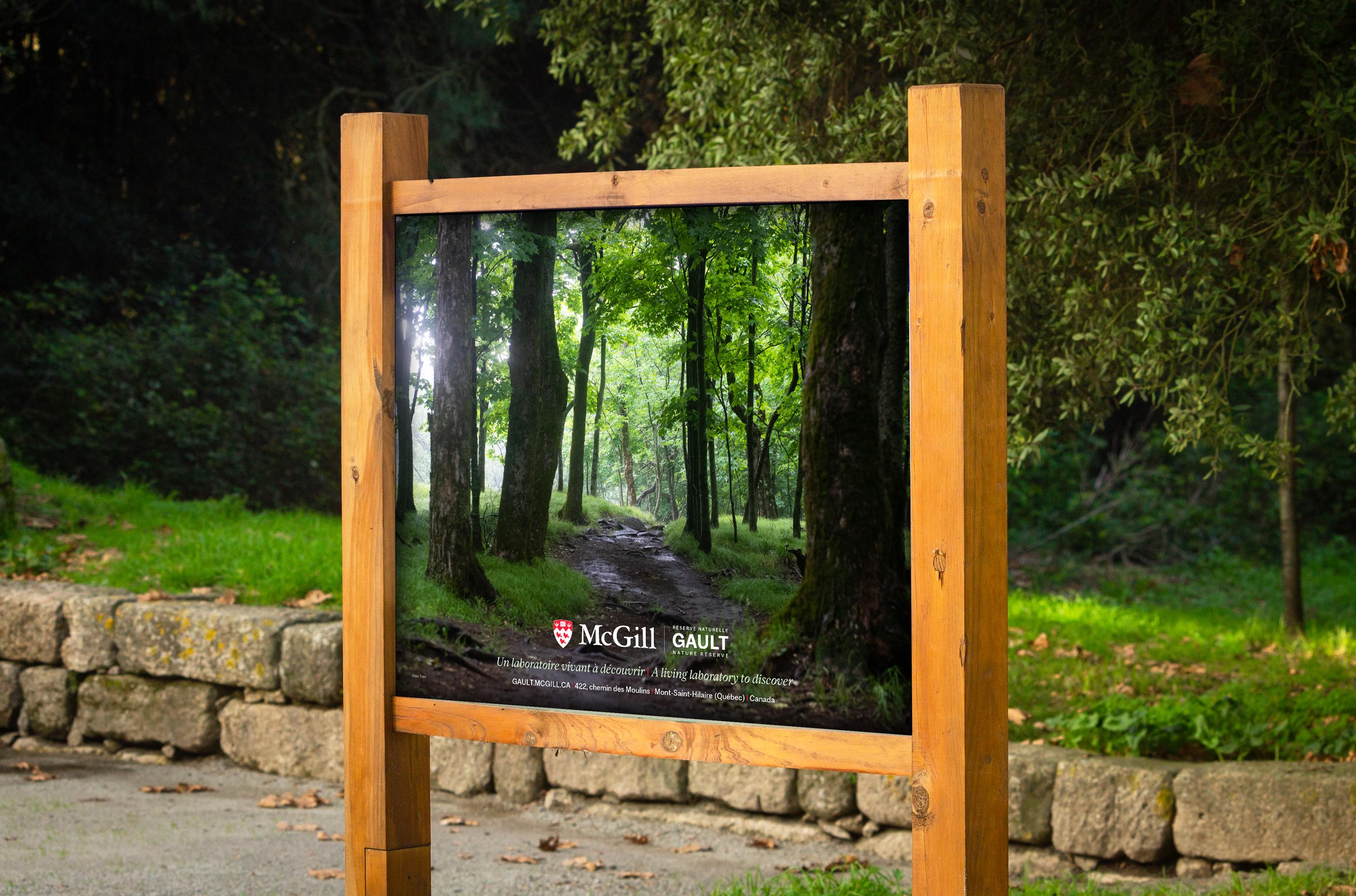 Gault Natural Reserve outdoor signage
