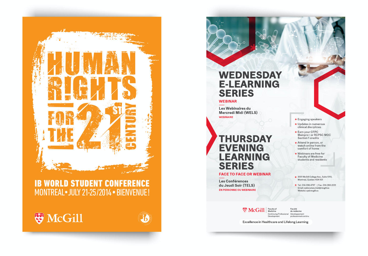 Human Rights Poster and Tels Wels Poster
