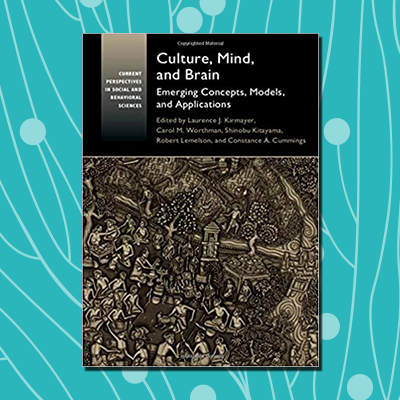 Cover of the book on top of blue brain nerve background 