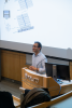 Pouya Bashivan taking question from audience