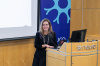 Liisa Galea at podium