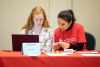 Research Day Chair Amanda and volunteer Roya hard at work behind the scenes at the 2019 HBHL Research Day.