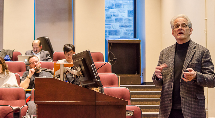 Jonathan Kahn giving the 2018 RGHL conference on health and law