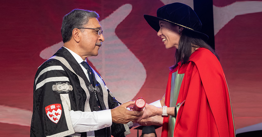 Stefanie Blain-Moraes receives the Carrie M. Derick Award for Graduate Teaching and Supervision Principal Deep Saini
