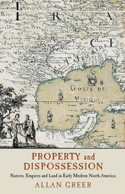 Book cover of "Property and Dispossession: Natives, Empires and Land in Early Modern North America"