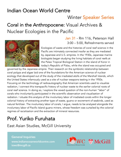 Poster with event details and historical photo. 