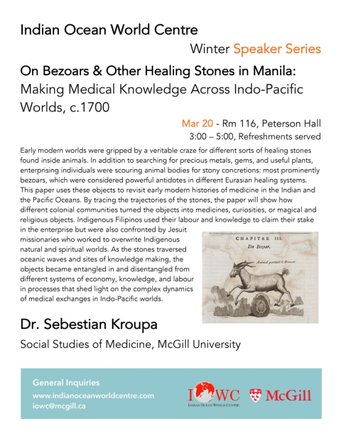 Poster with event details and historical photo. 
