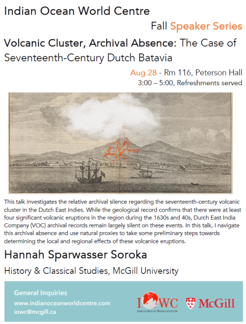 Poster with event details and historical photo. 