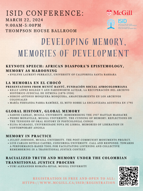Event banner with all the details of the conference