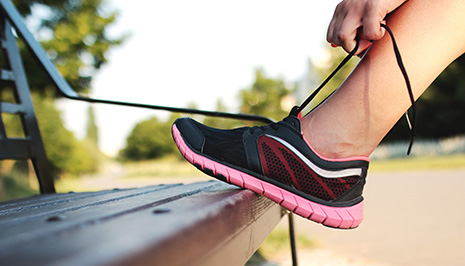 chaussure sur rebord
