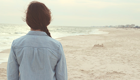 personne à la plage