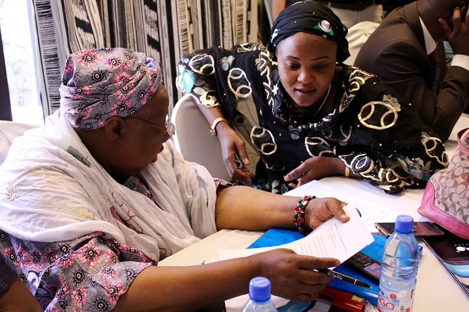 Female members of Mali’s Truth, Justice and Reconciliation Commission. Photo by Pierrick Rouat.