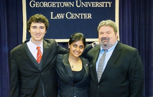 The 2012 Manfred Lachs Space Law Moot team last March in Washington, DC. 