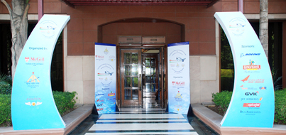 Entrance to the Radisson Hotel Delhi