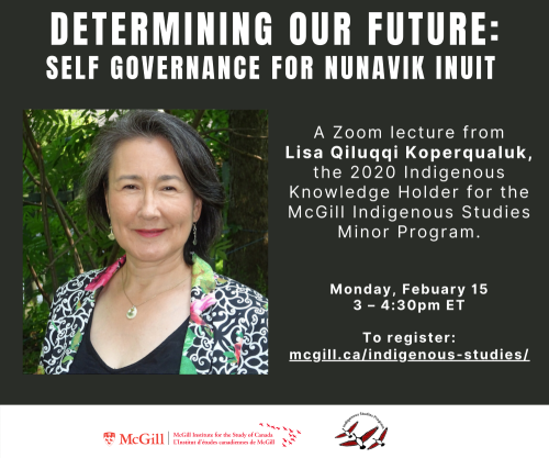 Poster for Indigenous Knowledge Holder talk