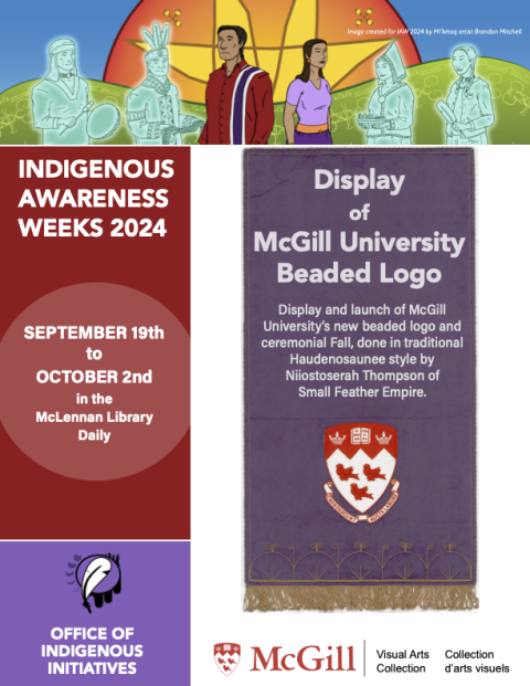 McGill's Beaded Logo and Fall Display