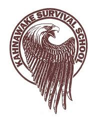 The Kahnawake Survival School logo, which depicts an eagle in a circle.