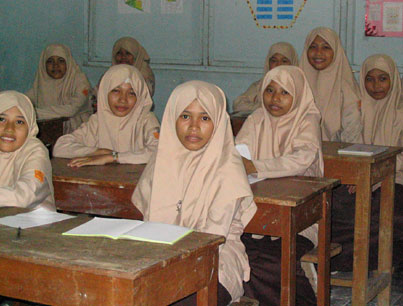 School girls at the madrasah