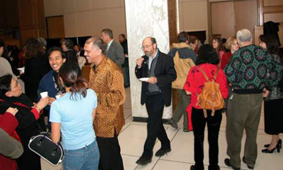 The reception for the opening of the film festival in Ottawa