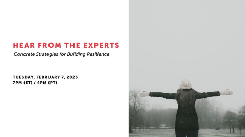 Hear from the Experts: Concrete Strategies for Building Resilience