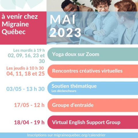 Activités à venir - Migraine Québec