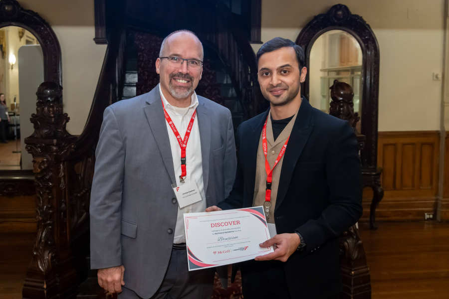 Bruxism team accepting award