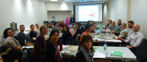 A group with facilitators