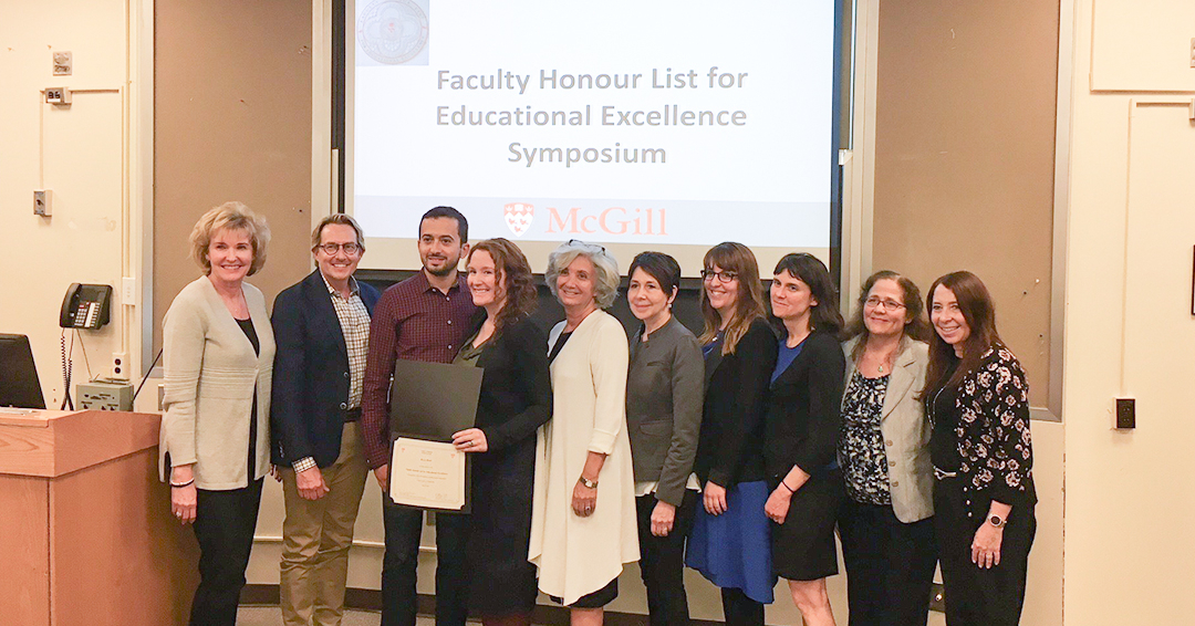Margaret Purden with faculty and staff at the Faculty Honour List for Educational Excellence Symposium