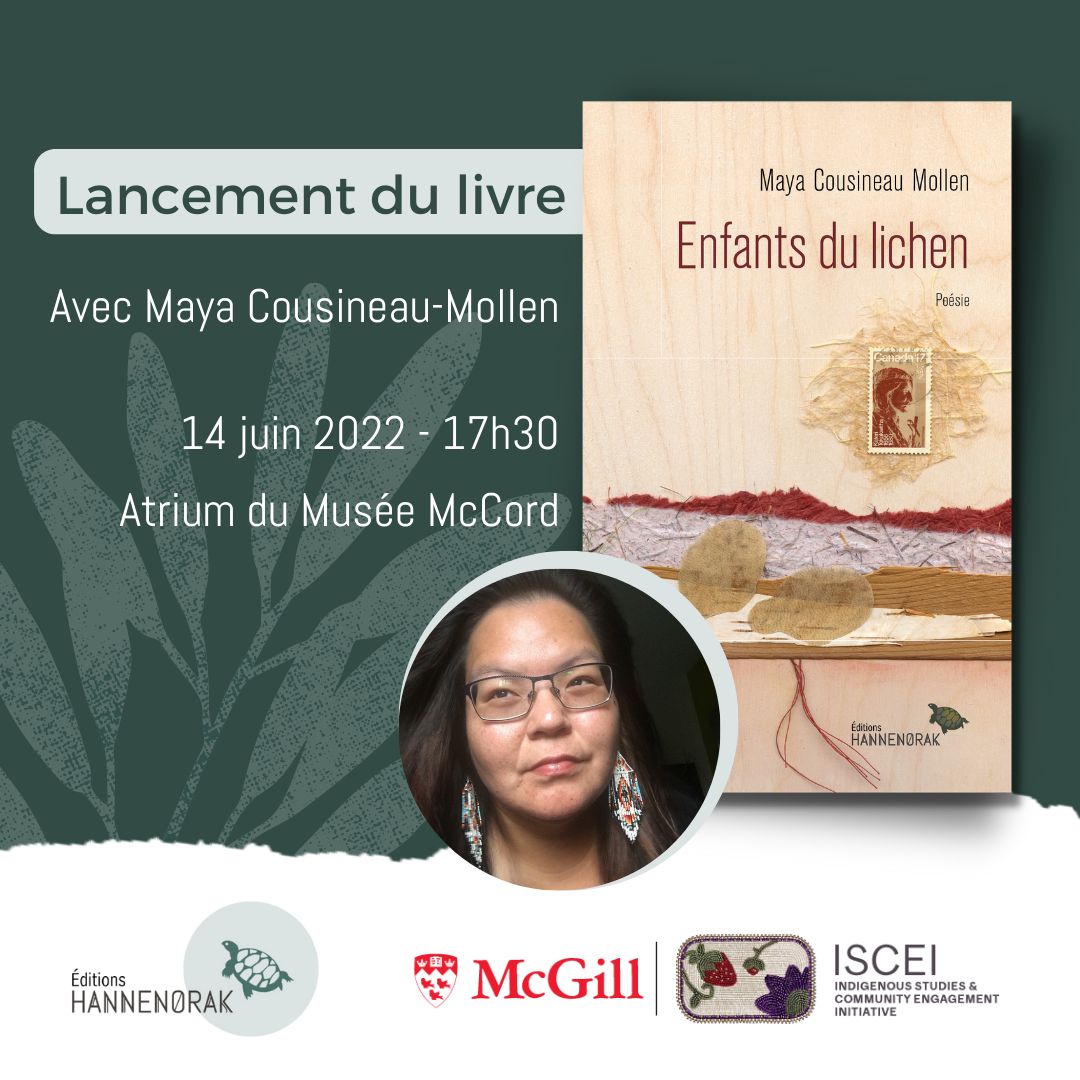 Poster for Event with image of Maya and her book